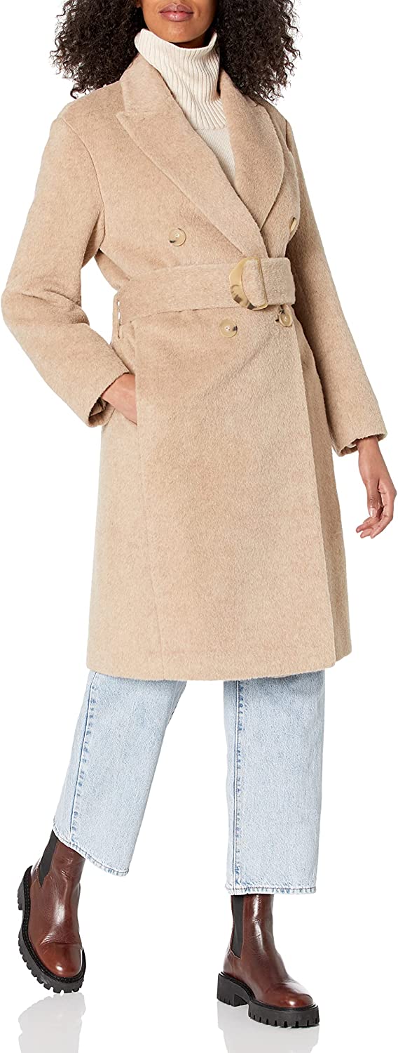 Vince Women's Belted Peak Lapel Coat