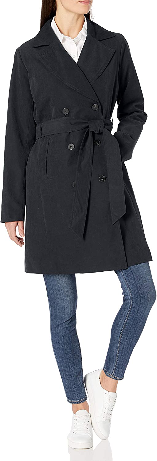 Amazon Essentials Women's Relaxed-Fit Water-Resistant Trench Coat