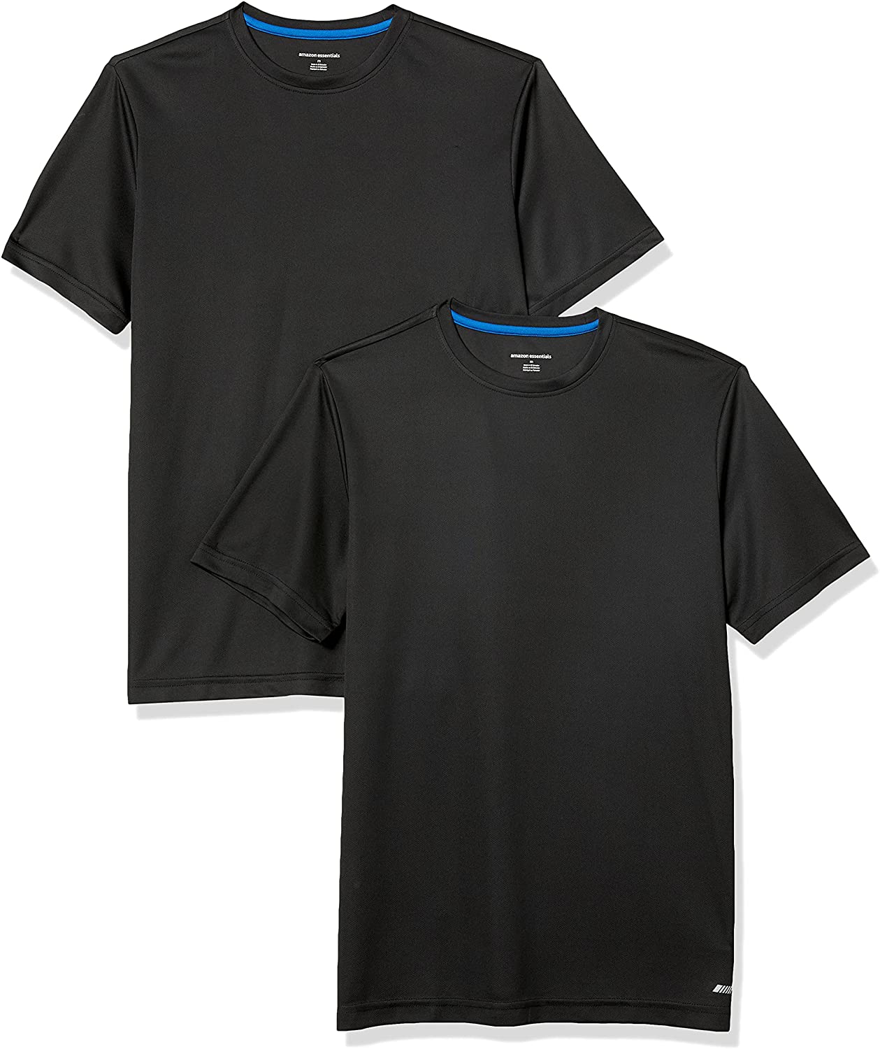 Amazon Essentials Men's Performance Tech T-Shirt, Pack of 2