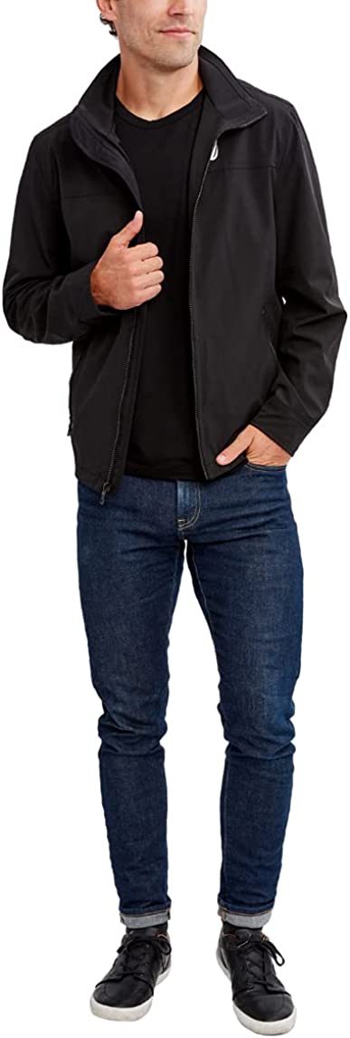 Nautica Men's Lightweight Windbreaker Jacket Stretch Athletic Outdoor Full Zip Bomber Golf Jacket