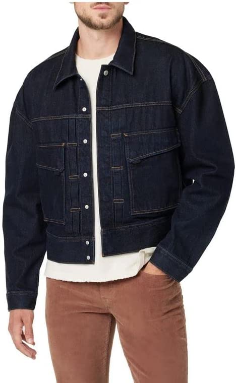 Hudson Jeans Men's Trucker (Boxy Crop) Jacket