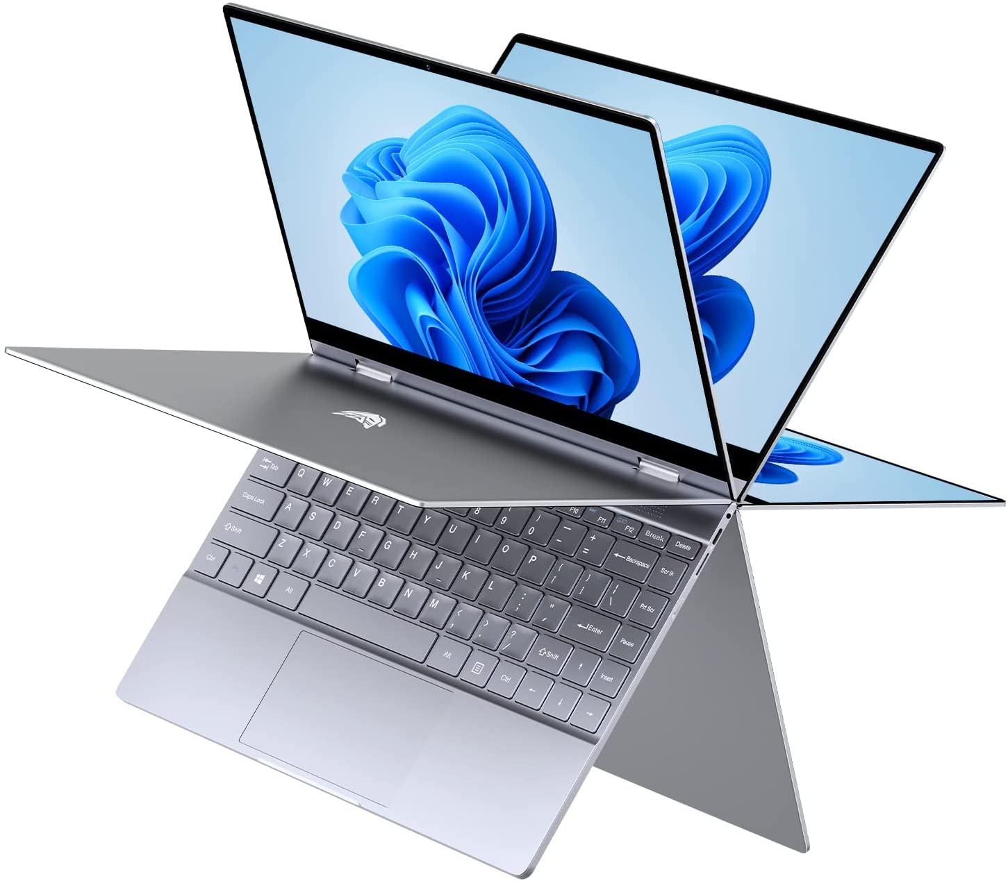 BMAX Y13 13.3" 2 in 1 Convertible Laptop, FHD(1920 x 1080) Touchscreen , 8GB DDR4, 256GB SSD, Intel Quad Core N4120, WiFi, Bluetooth, USB-C, Windows 10, Thin and Light All-Metal Body