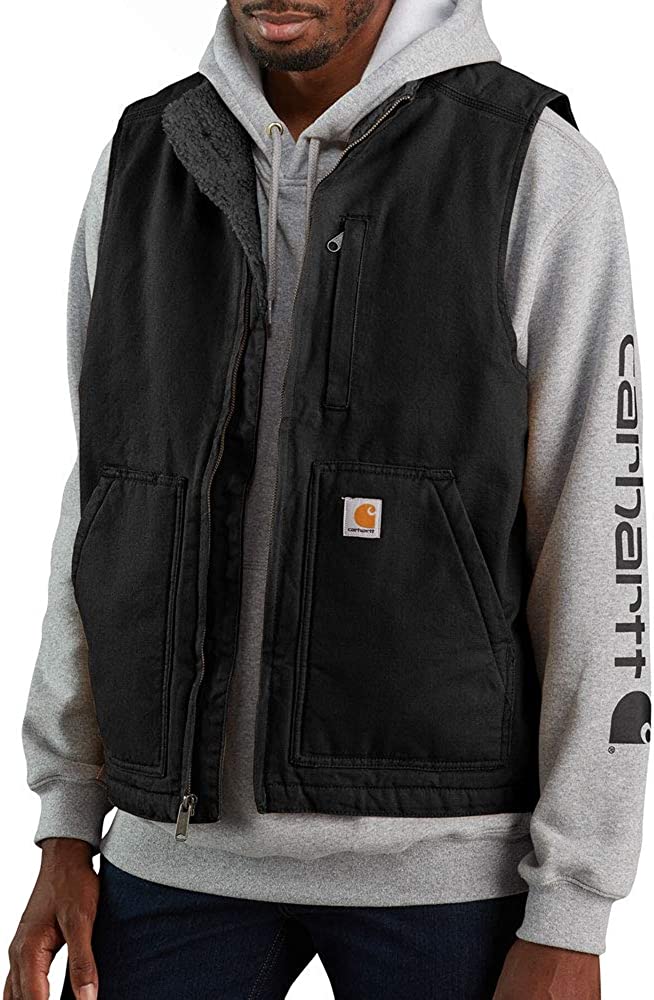 Carhartt Men's Sherpa Lined Mock-Neck Vest (Big & Tall)