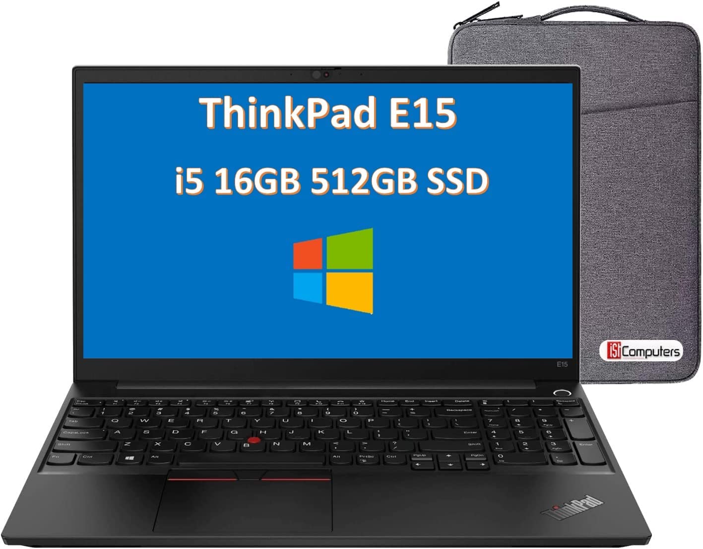 2020 Lenovo ThinkPad E15 15.6" FHD Full HD (1920x1080) Business Laptop (Intel 10th Quad Core i5-10210U, 16GB DDR4 RAM, 512GB PCIe SSD) Type-C, HDMI, Windows 10 Pro + HDMI Cable