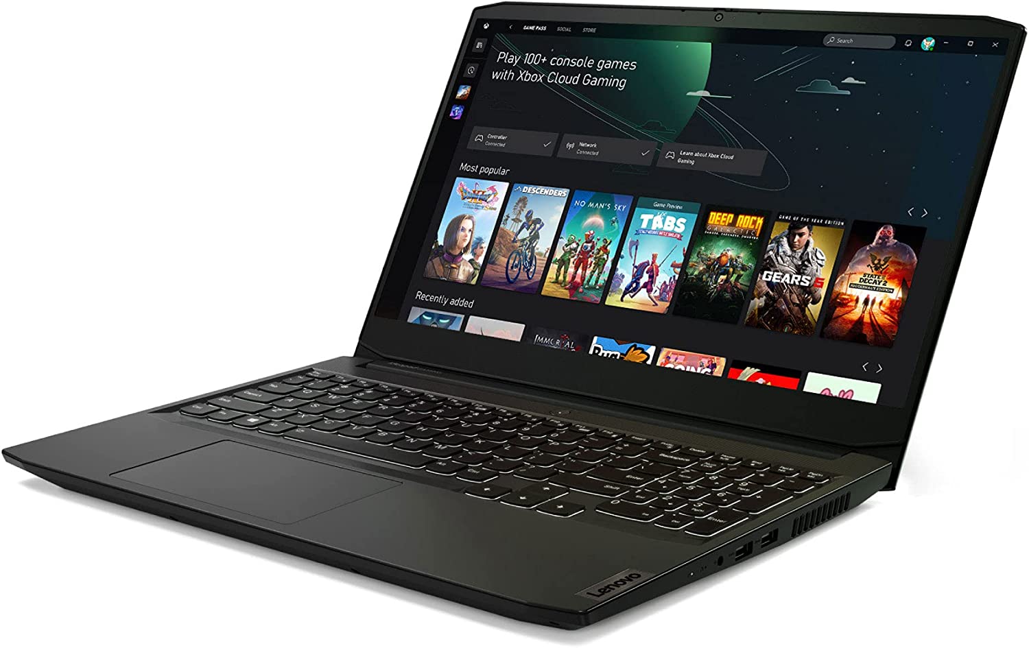 Lenovo IdeaPad Gaming 3 15 Laptop, 15.6" FHD Display, AMD Ryzen 5 5600H, NVIDIA GeForce GTX 1650, 8GB RAM, 256GB Storage, Windows 10H