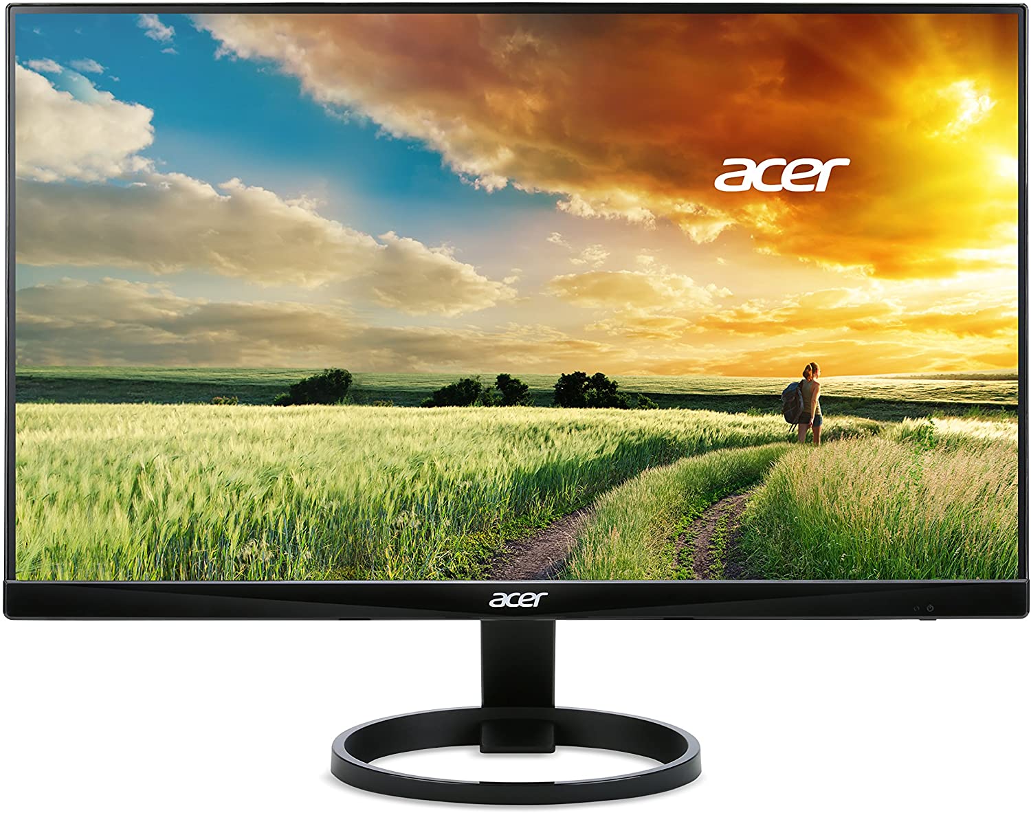 Acer R240HY bidx 23.8-Inch IPS HDMI DVI VGA (1920 x 1080) Widescreen Monitor, Black