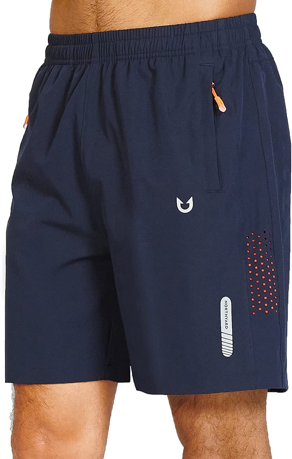 NORTHYARD Men's Athletic Hiking Shorts Quick Dry Workout Shorts 7" Lightweight Sports Gym Running Shorts Basketball Training