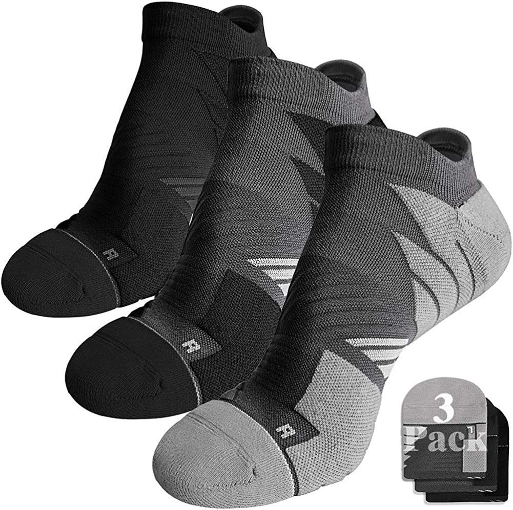 No Show Running Athletic Anti-Blister Wicking Coolmax Socks, Seamless Anti-odor
