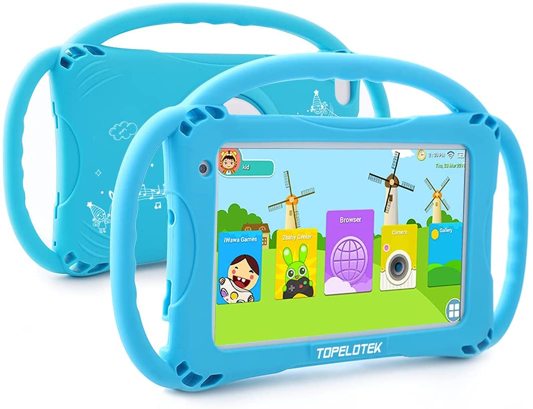 Kids Tablet 7inch Android Toddler Tablet 32GB Tablet for Kids APP Preinstalled & Parent Control Kids Learning Education Tablet WiFi Camera Kid-Proof Case with Handle,Netflix YouTube Ages 3-14