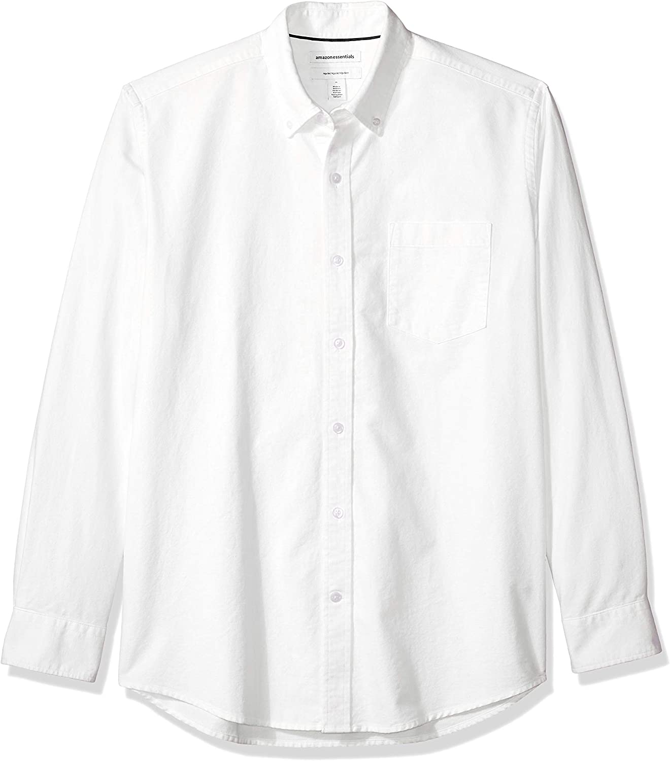 Amazon Essentials Men's Regular-Fit Long-Sleeve Pocket Oxford Shirt