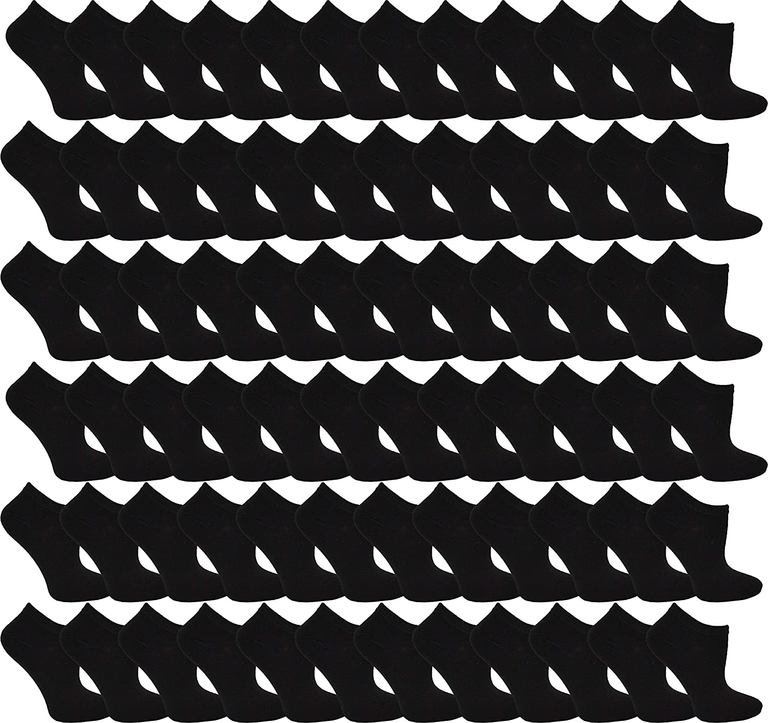 48 Pairs Thin Low Cut Ankle Socks for Men Comfortable Lightweight Breathable Bulk Pack Wholesale