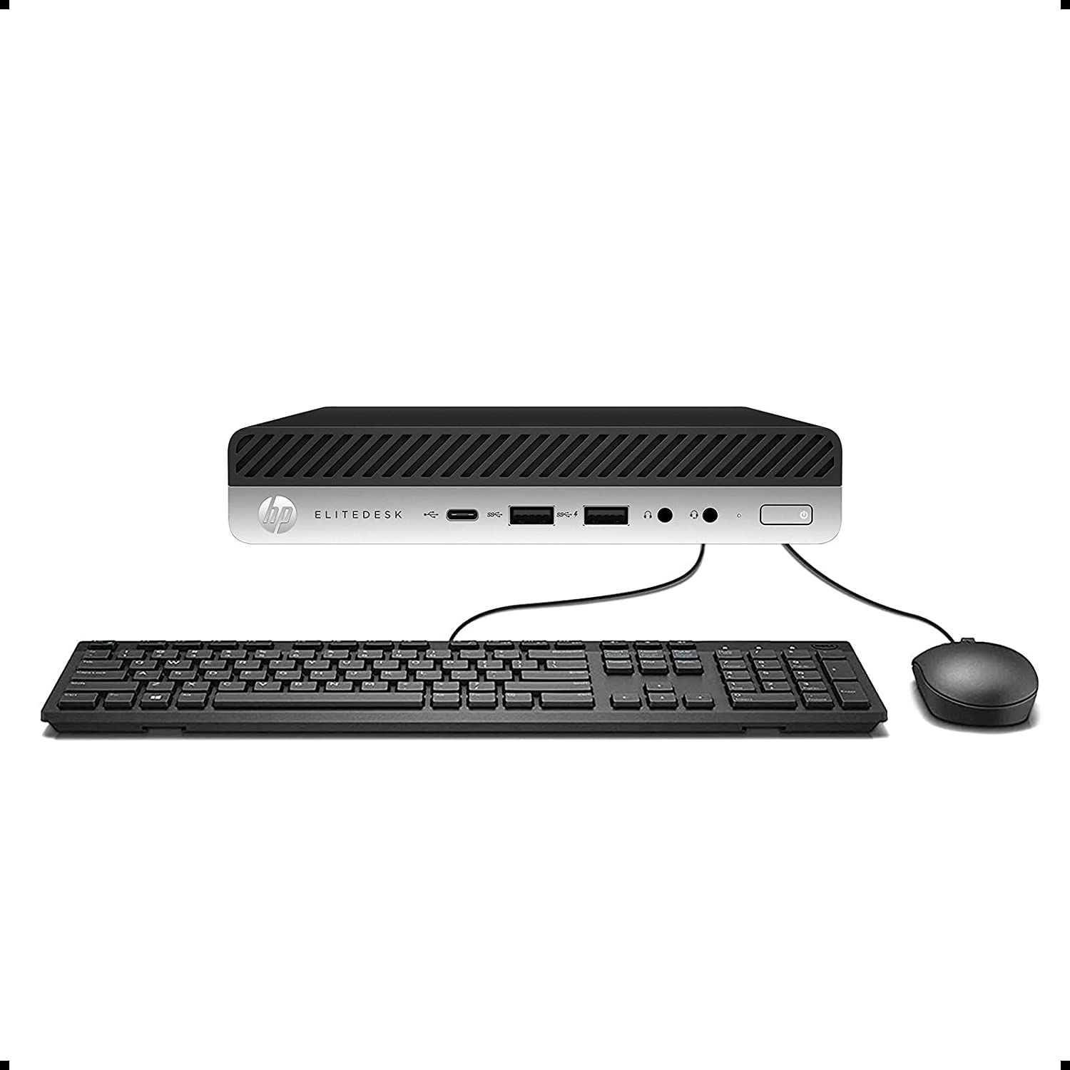 HP EliteDesk 800 G3 Mini Business Desktop PC Intel Quad-Core i5-6500T up to 3.1G,16G DDR4,256G SSD,VGA,DP Port,Windows 10 Professional 64 Bit-Multi-Language-English/Spanish (Renewed)