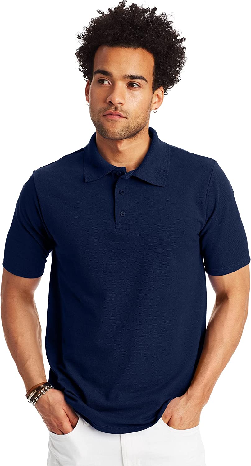 Hanes Men's Short Sleeve X-Temp W/ FreshIQ Polo