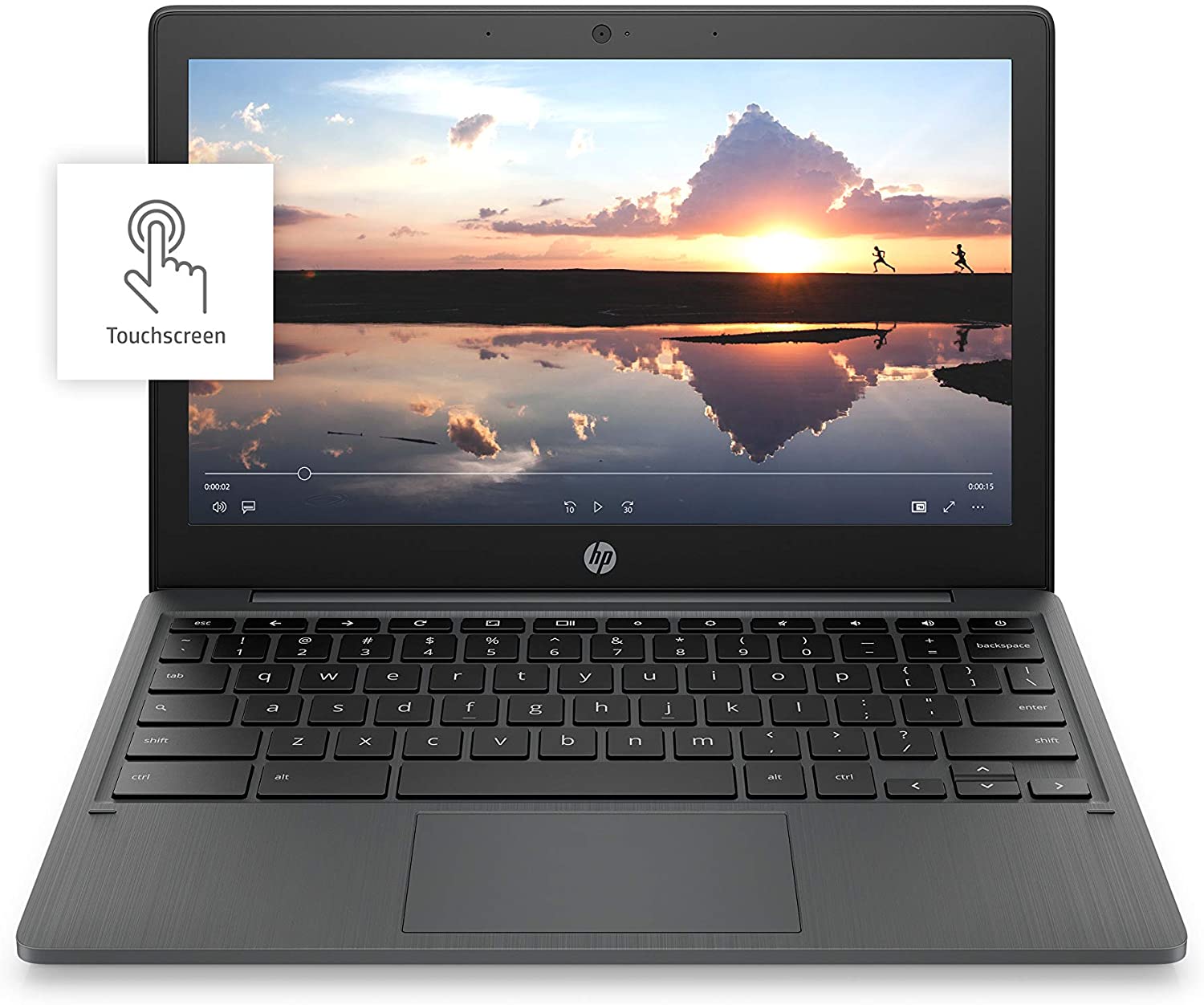 HP Chromebook 11-inch Laptop - MediaTek - MT8183 - 4 GB RAM - 32 GB eMMC Storage - 11.6-inch HD IPS Touchscreen - with Chrome OS™ - (11a-na0040nr, 2020 model, Ash Gray)