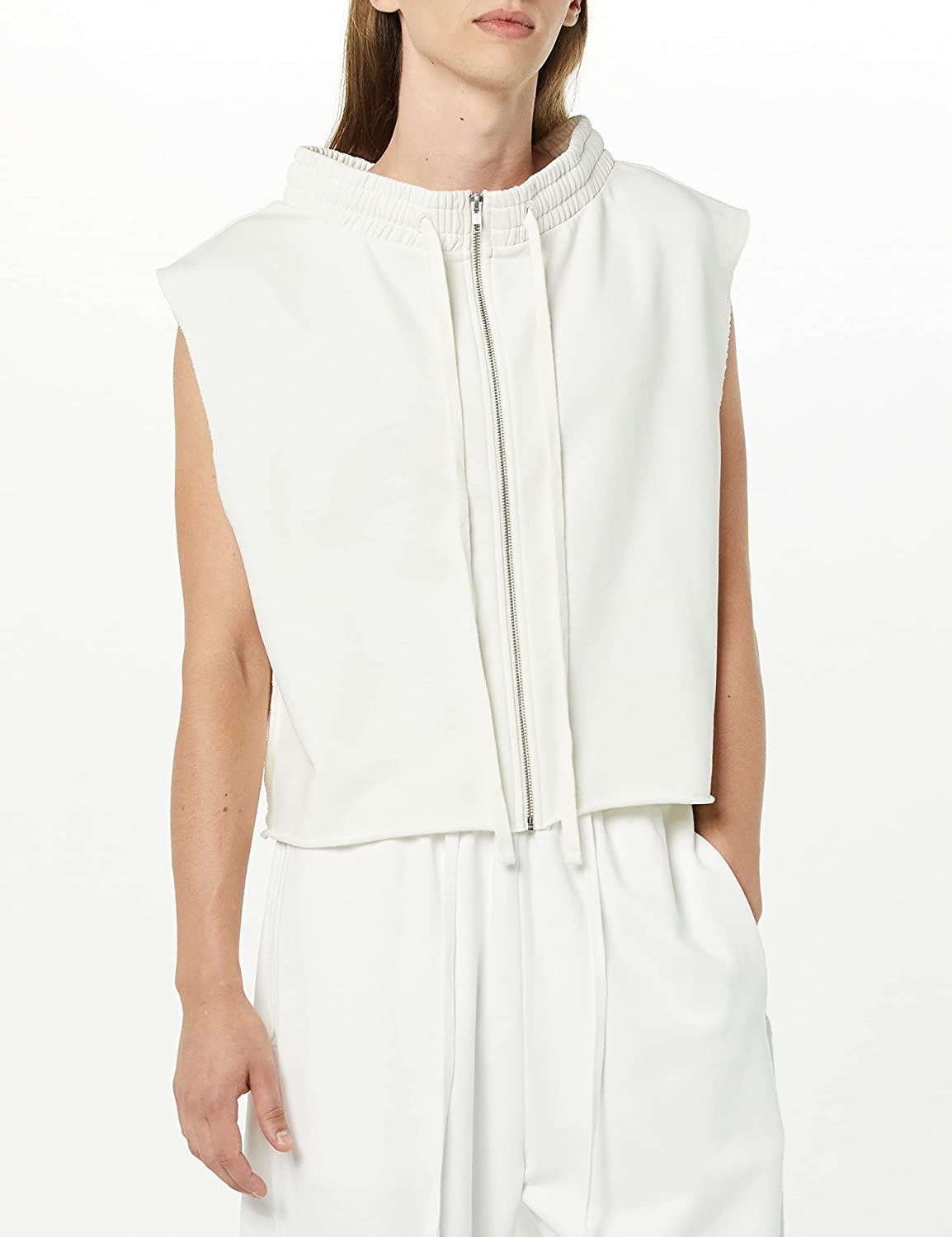 rare/self All-Gender Terry Knit Zip Front Vest