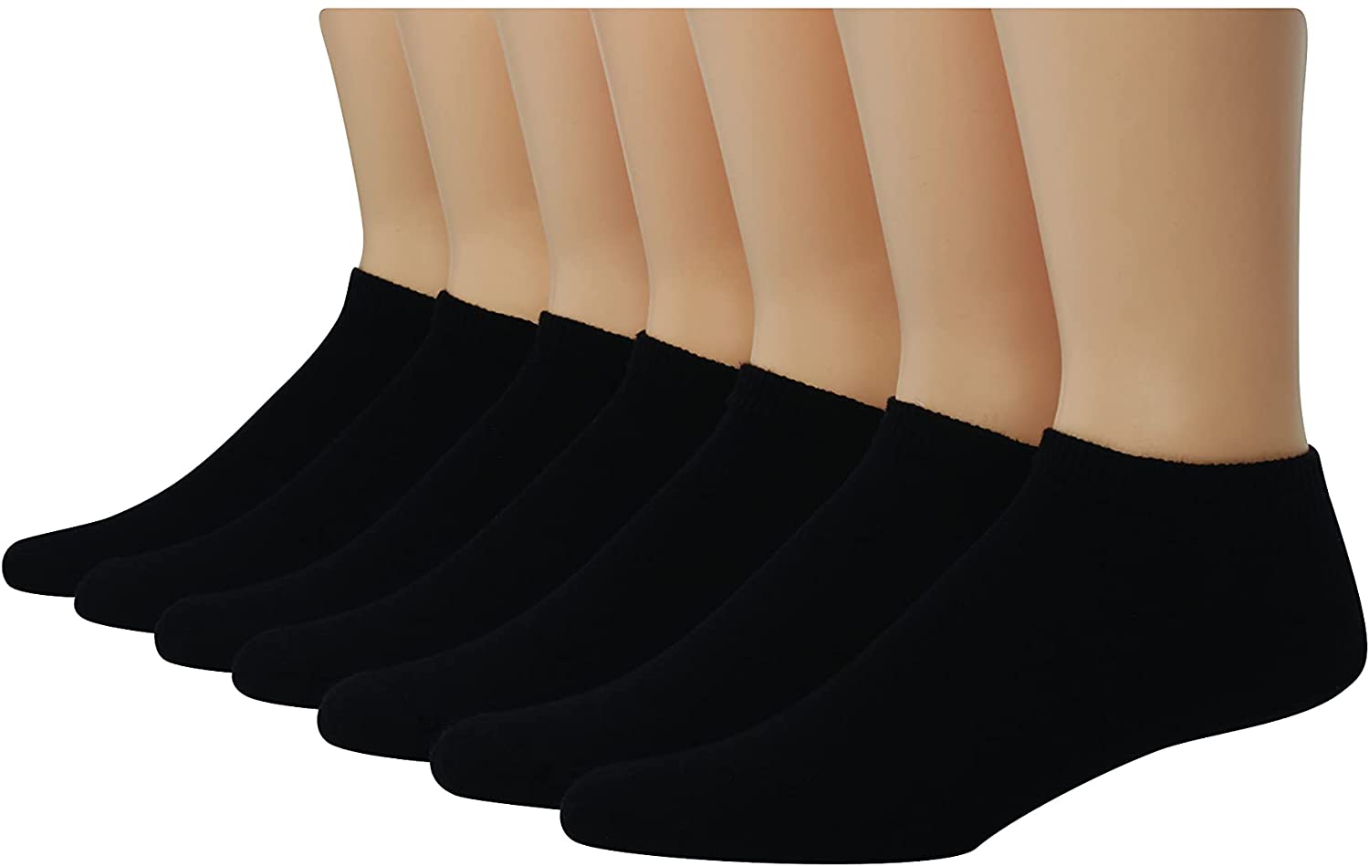 Hanes Men's X-temp Cushioned No Show Socks (Pack of 12 Pairs)