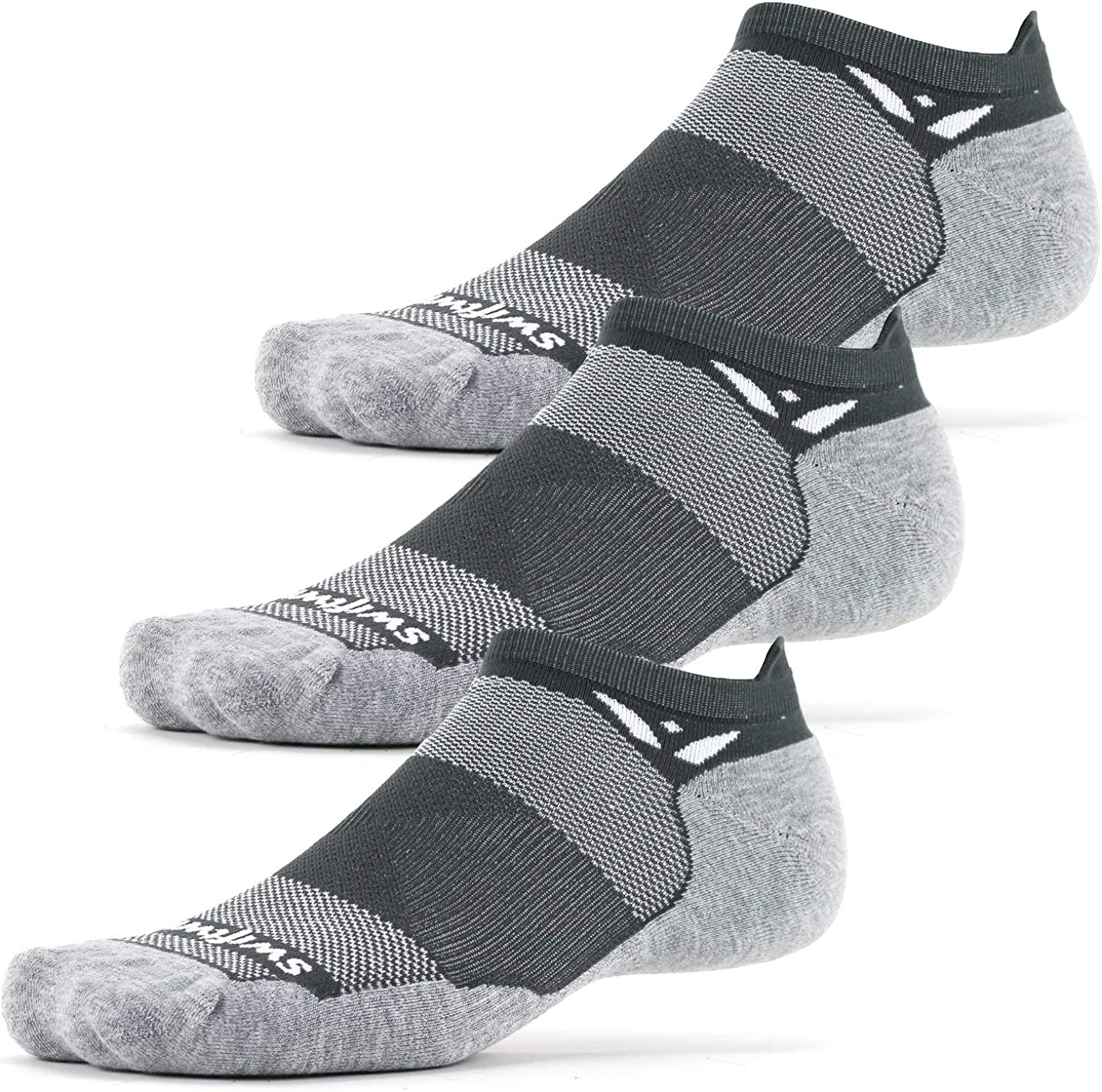 Swiftwick- MAXUS ZERO Tab (3 Pairs) Running & Golf Socks, Maximum Cushion