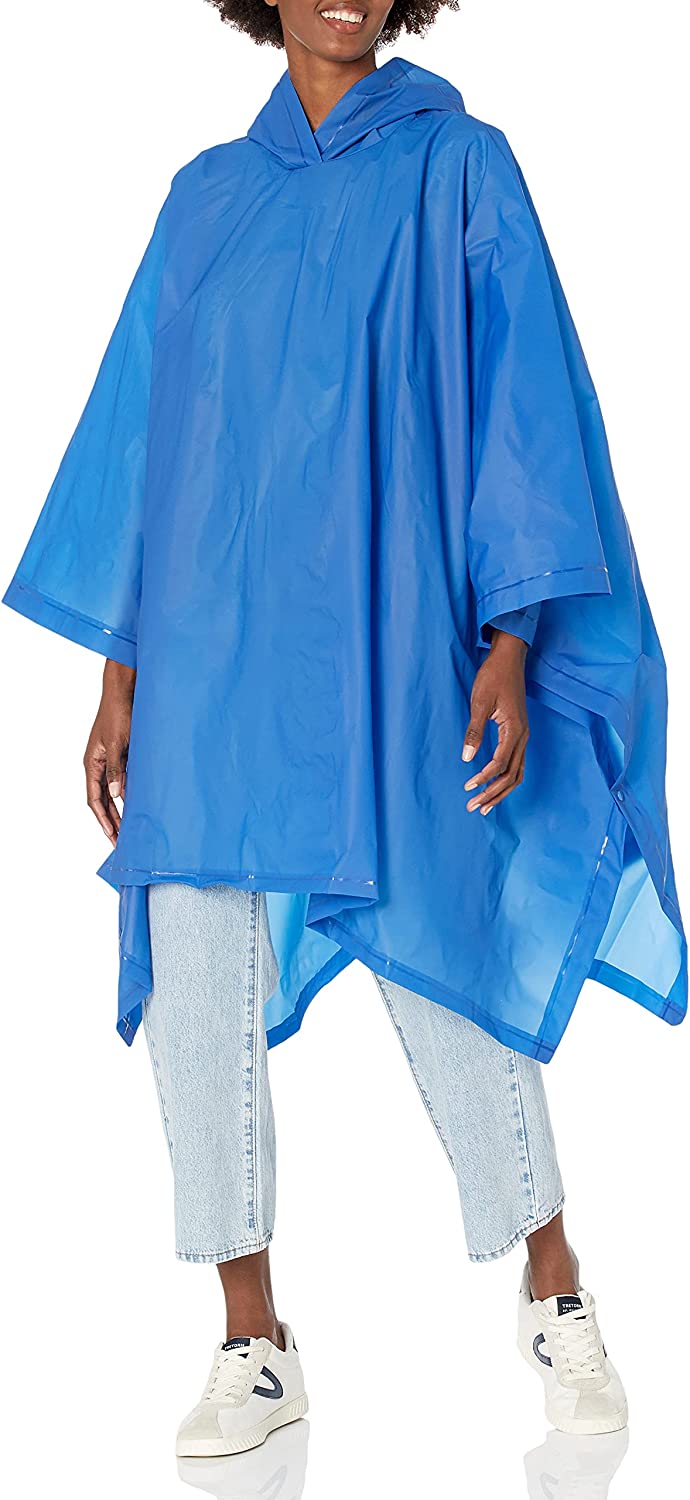 totes Unisex Rain Poncho, lightweight, reusable, and packable on the go rain protection