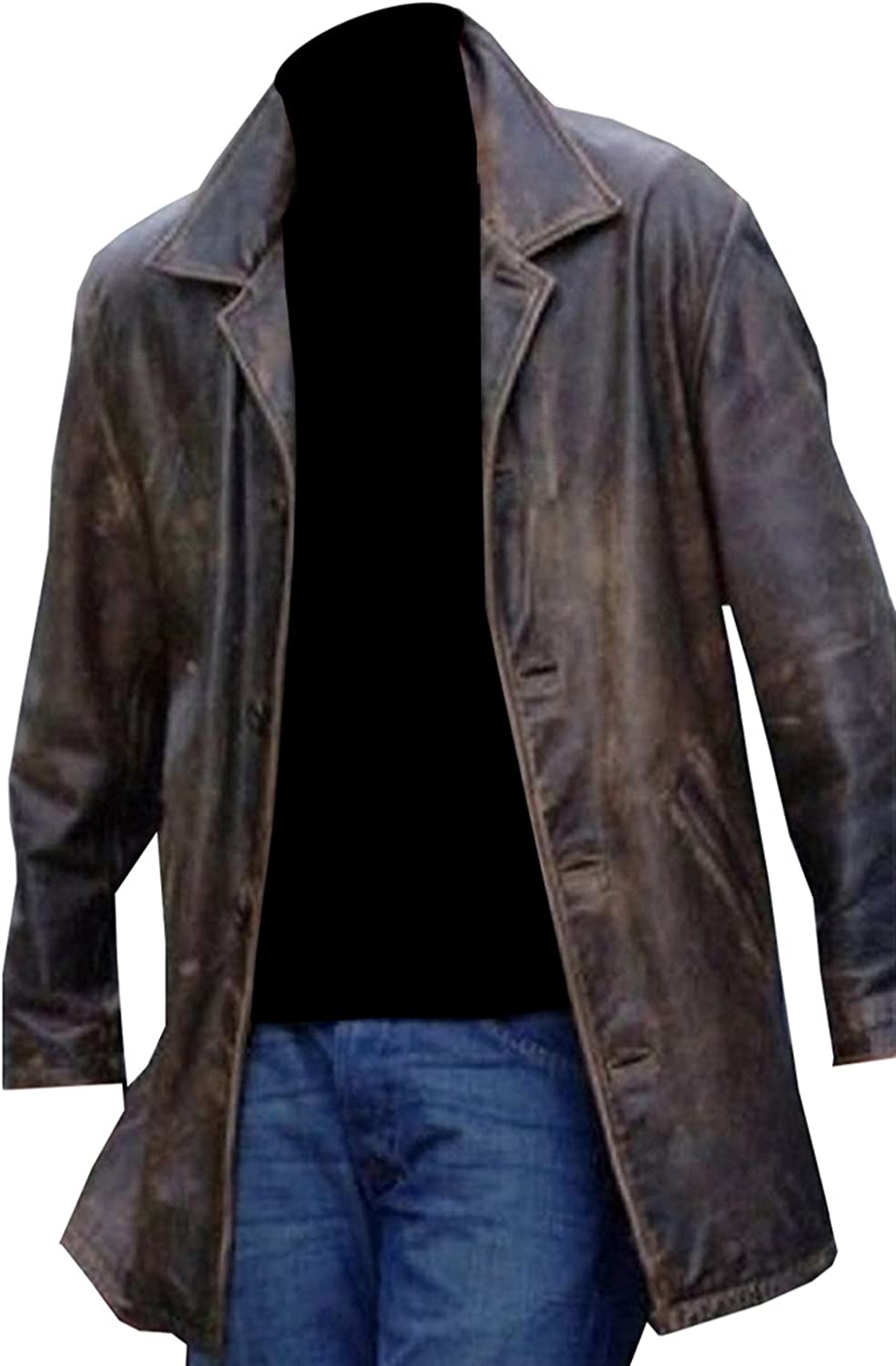 Supernatural Distressed Leather Brown Coat/Jacket