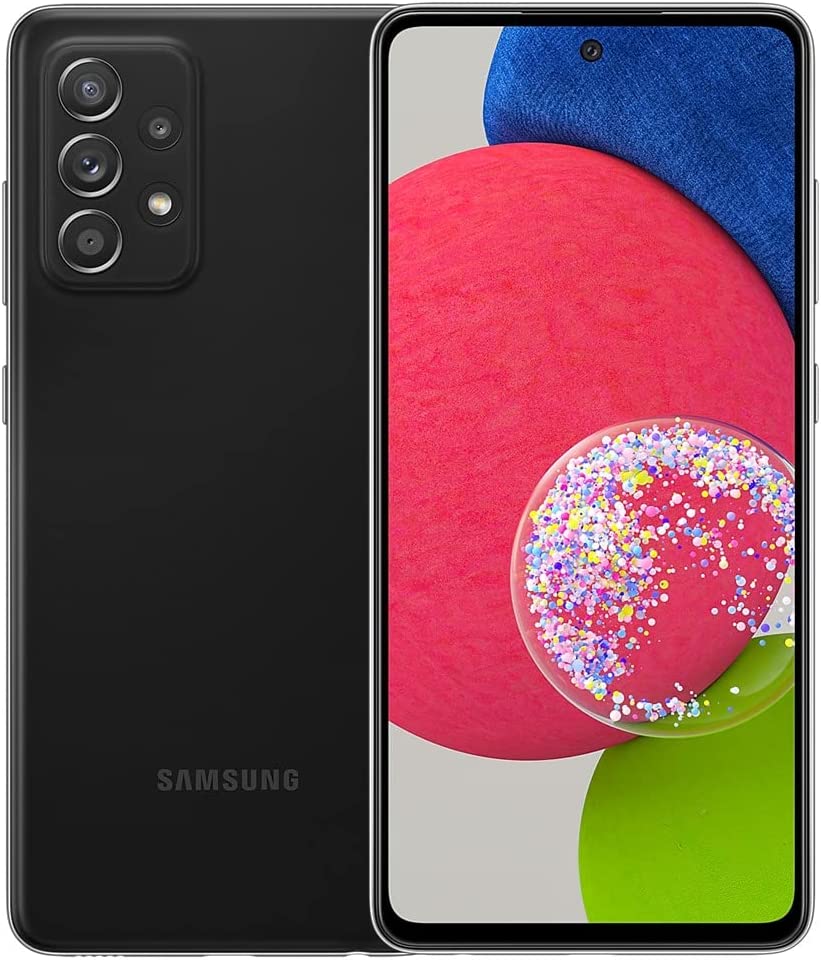 Samsung Galaxy A52 (5G) 128GB A526U (T-Mobile/Sprint Unlocked) 6.5" Display Quad Camera Smartphone - Black (Renewed)