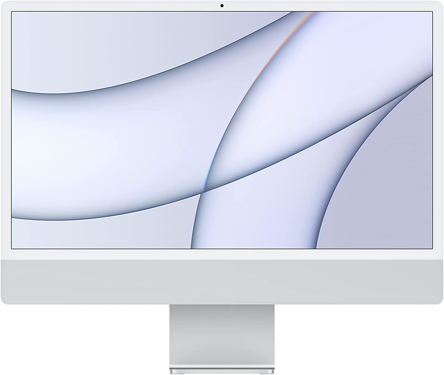2021 Apple iMac (24-inch, Apple M1 chip with 8‑core CPU and 8‑core GPU, 8GB RAM, 256GB) - Silver