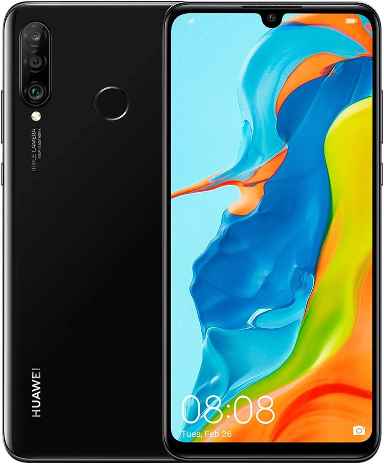 HUAWEI P30 Lite New Edition Marie-L21BX Dual-SIM 256GB (GSM Only | No CDMA) Factory Unlocked 4G/LTE Smartphone (Midnight Black) - International Version