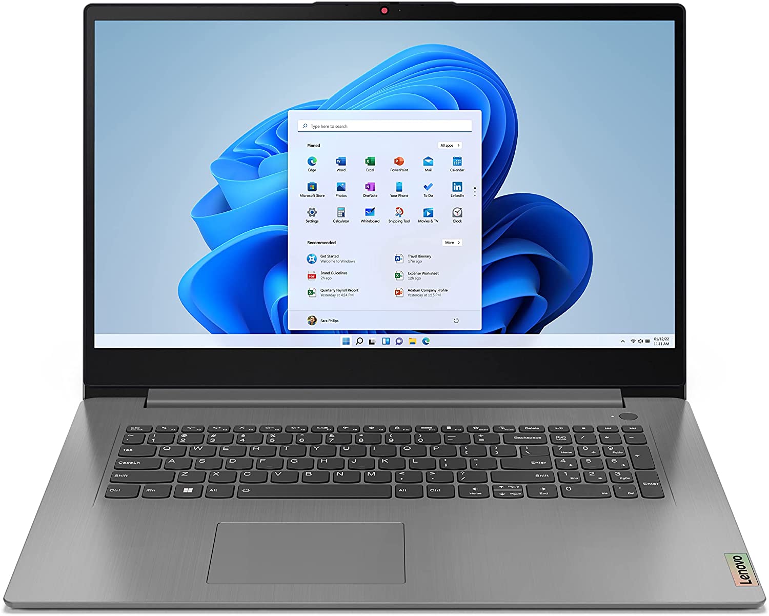 Lenovo - 2022 - IdeaPad 3 - Travel Laptop Computer - AMD Ryzen 5-17.3" FHD Display - 8GB Memory - 512GB Storage - Windows 11 Home
