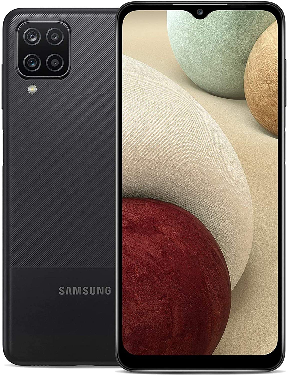 Samsung Galaxy A12 Nacho (128GB, 4GB) 6.5" HD+, Exynos 850, 48MP Quad Camera, Dual SIM GSM Unlocked Global 4G Volte (T-Mobile, AT&T, Metro) International Model A127F/DS (64GB SD Bundle, Black)