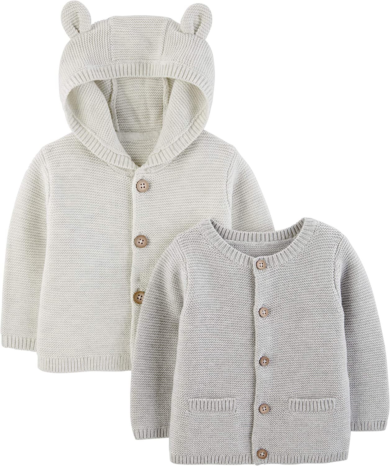 Simple Joys by Carter's Unisex Babies' Knit Cardigan Sweaters, Pack of 2