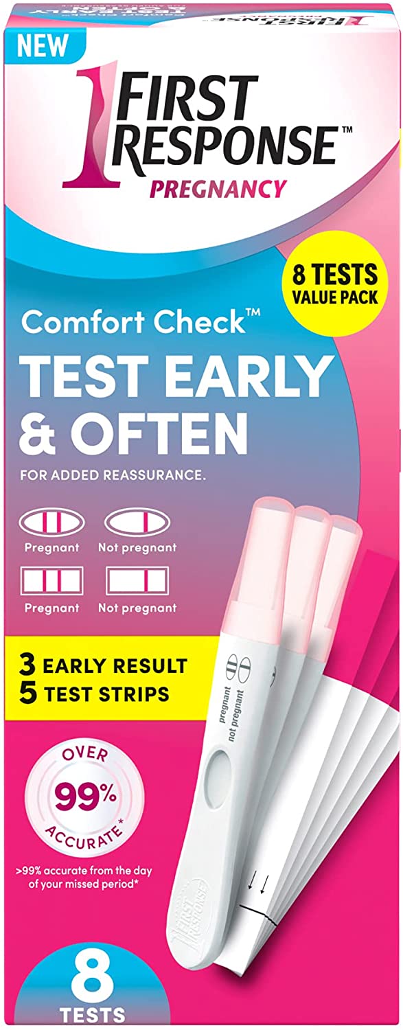 FIRST RESPONSE Comfort Check Pregnancy Test, 8 Count
