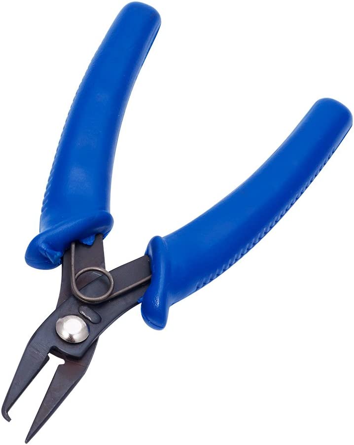 Beadthoven Split Ring Opening Pliers Tweezers Opener Tools Jewelry Making Tools Jump Ring Jewelry Pliers for Opening Split Ring or Key Chain Gunmetal Color 140mm