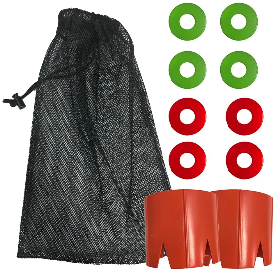 Bung Hole Beach Toss Cornhole for The Beach, Beach Game for Kids, Adults, Family, Outdoor Game, Backyard Game, Lake Game! Gag Gift Stocking Stuffer, Orange