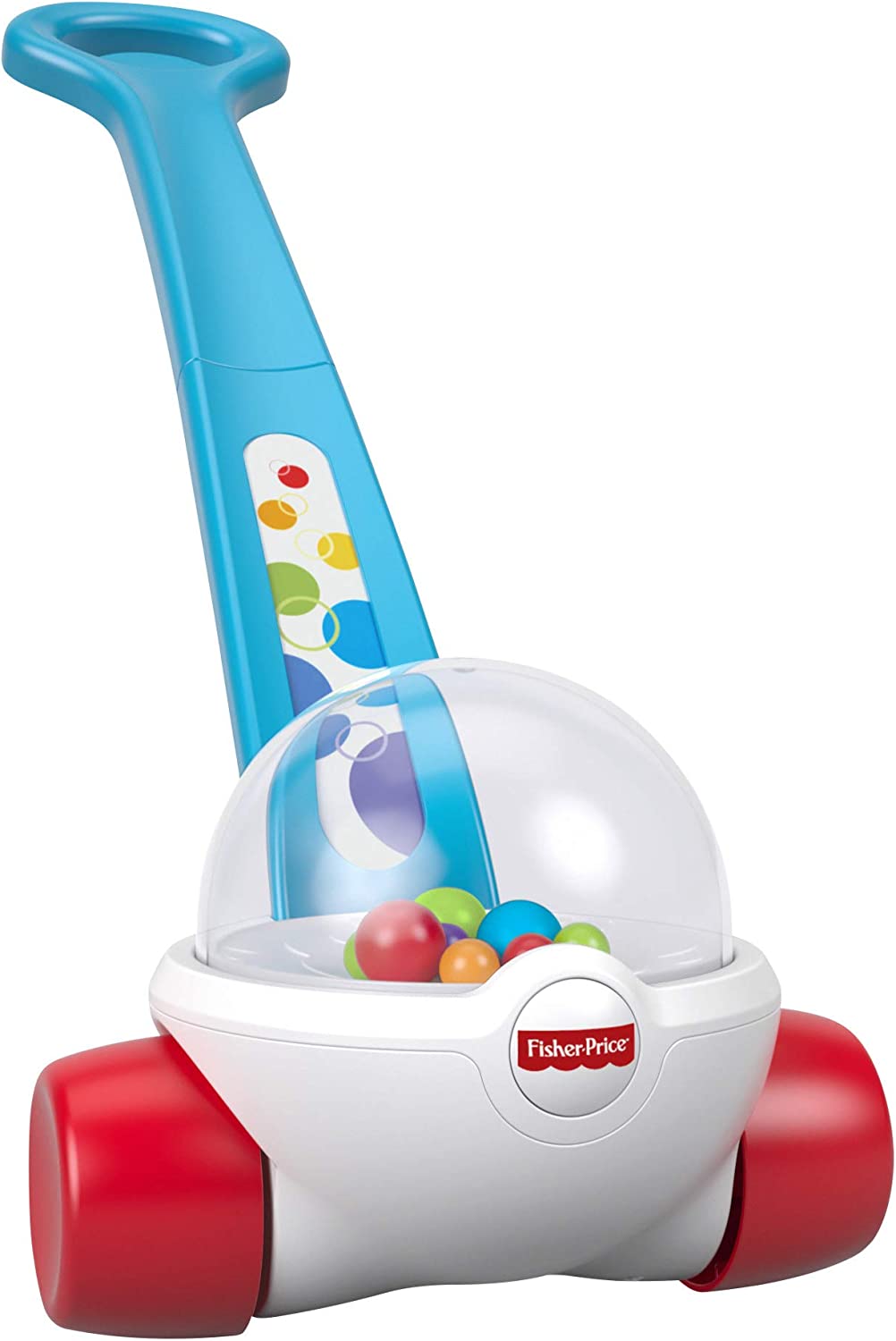 Fisher-Price Corn Popper, classic push-along toy with colorful popping balls for infants and toddlers ages 12 months and up