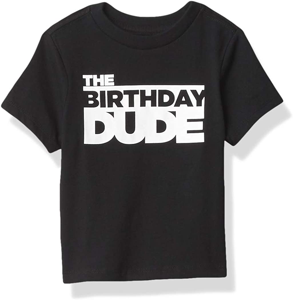 The Children's Place Boys' Baby and Toddler Birthday Dude Graphic Tee