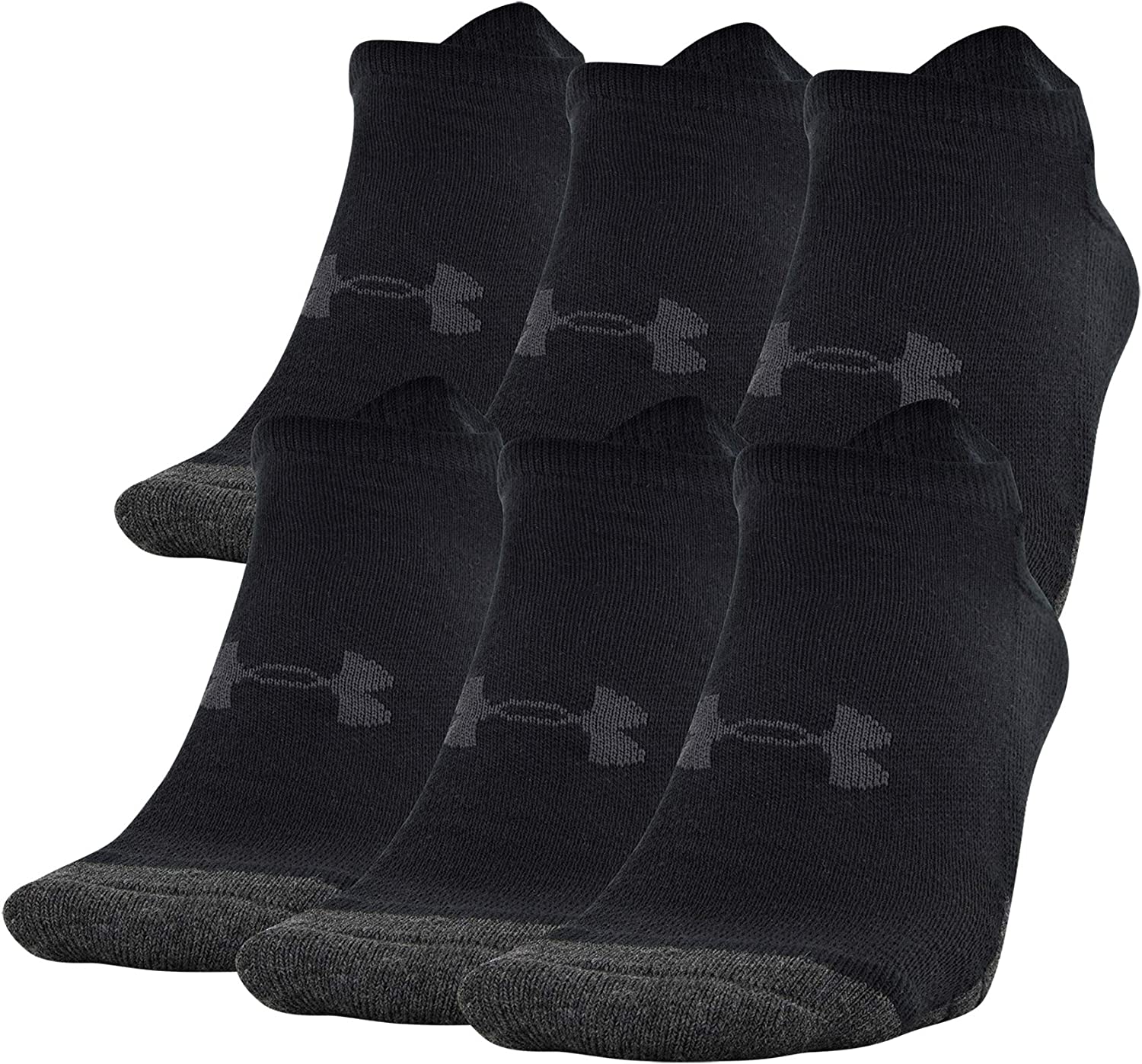 Under Armour Adult Performance Tech No Show Socks, Multipairs
