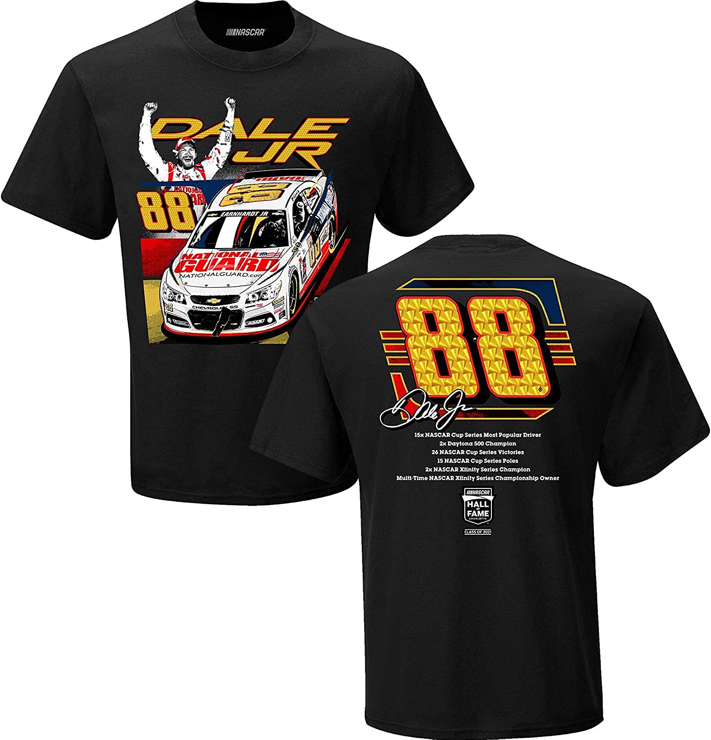 Checkered Flag Sports Dale Earnhardt Jr. Hall of Fame Class of 2021 Inductee Men's T-Shirt
