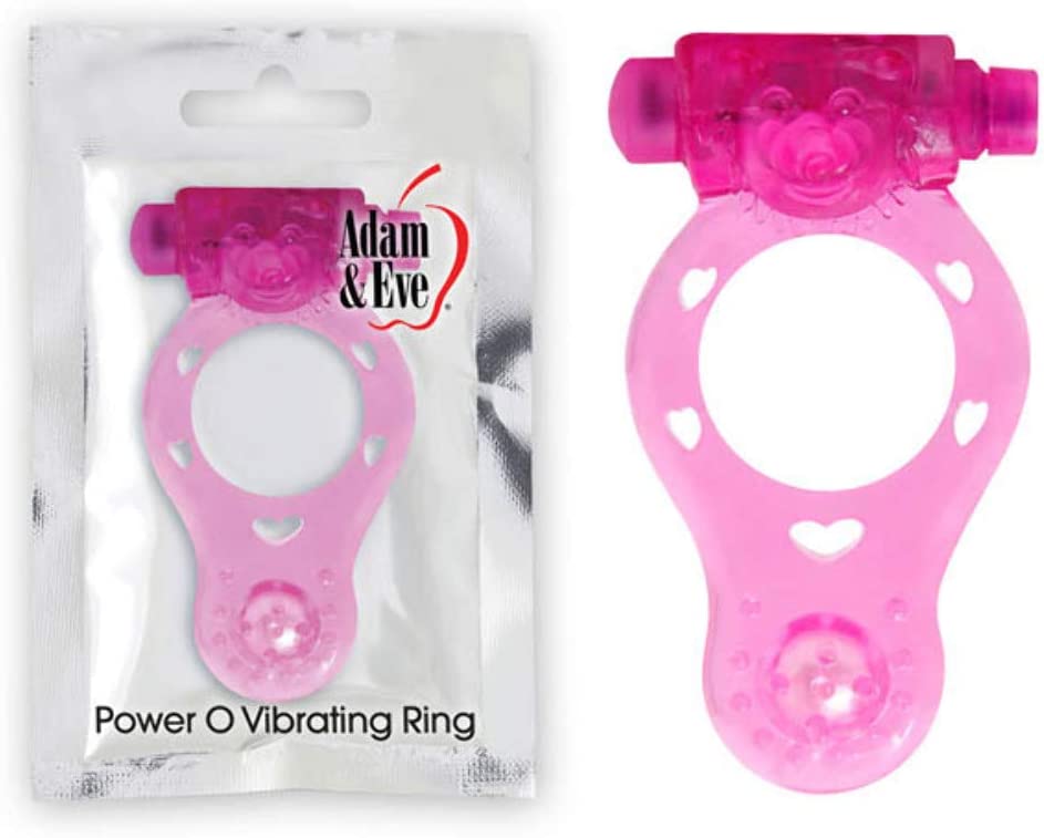 Adam & Eve Signature Toys Power O Vibrating Ring, Pink