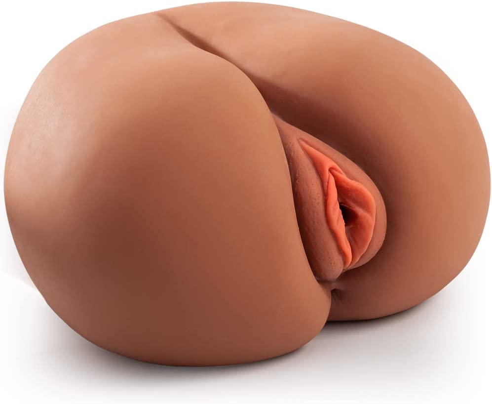 Realistic Male Masturbator Sex Doll for Men with Plump Labia, Realistic Butt Silicone Pocket Pussy with Vagina Anal Stroker, 4.8LB Love Dolls Sex Toy for Men Masturbation
