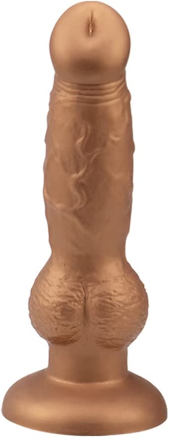 Realistic G-spot Dildo, 7.08 inch Liquid Silicone Penis Cock Dong with Flared Suction Cup, Adult Sex Toy for Men Women