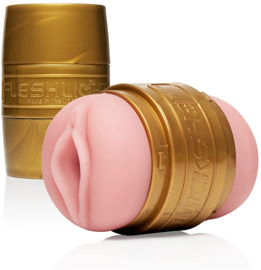 Fleshlight Quickshot | Stamina Training | Couples Sex Toy in Gold Case