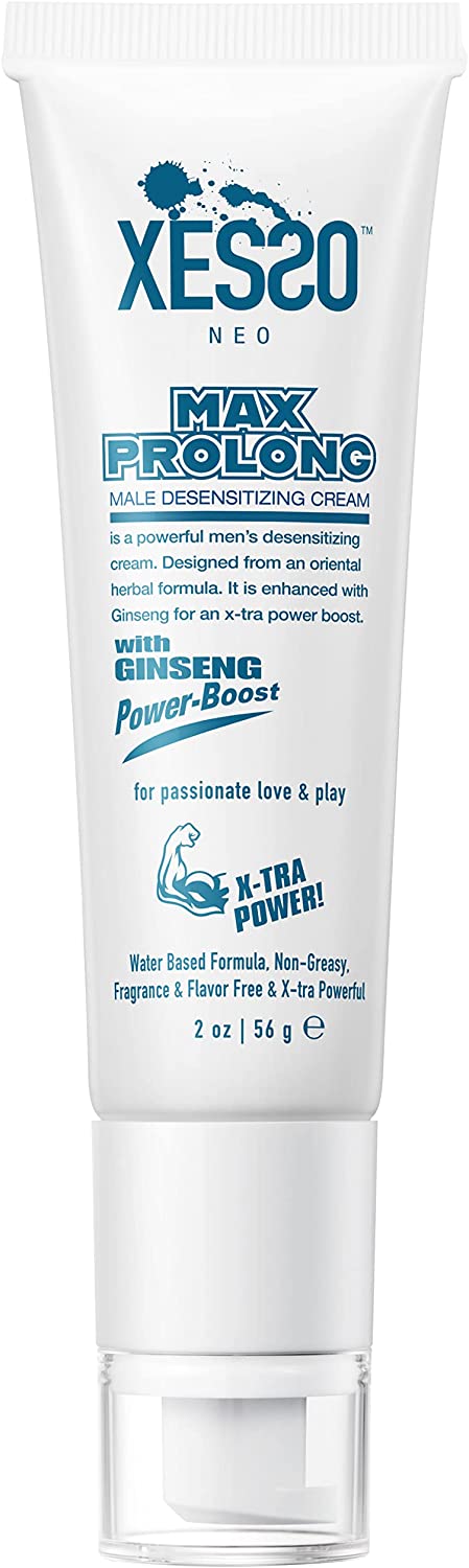 XESSO Delay Cream Male Enhancer 2oz, Herbal Formula w/ 7.5% Male Genital Desensitizing Agent for Maximum Power, Last Longer in Bed, Climax Numbing Delay Gel, Booster for Men for Male Prolonging