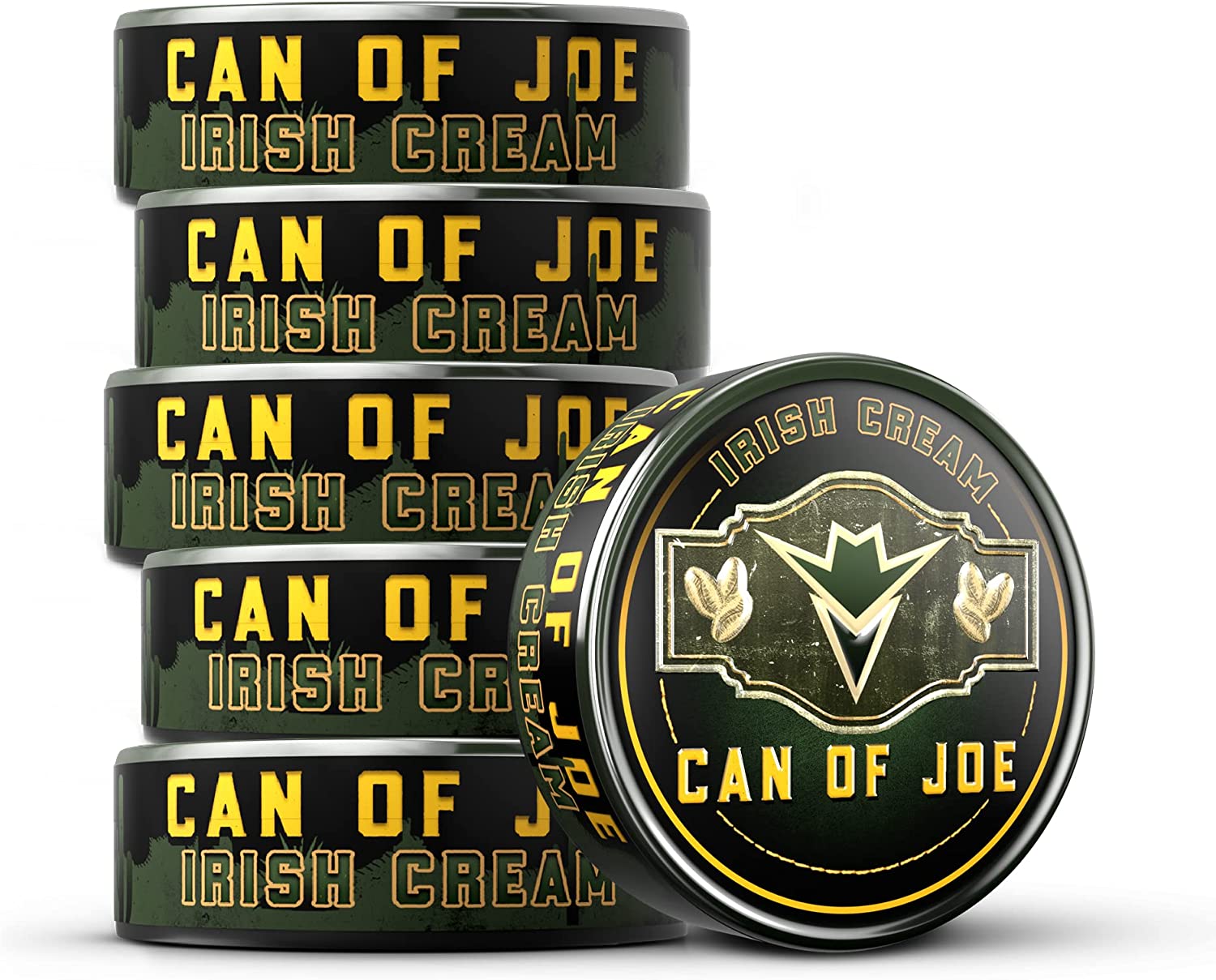 Can of Joe - Fat Cut - 6 Pack - Coffee Dip - Tobacco Free - Nicotine Free (Irish Cream)