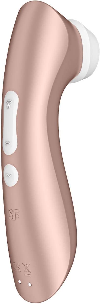 Satisfyer Pro 2+ Air-Pulse Clitoris Stimulating Vibrator - Non-Contact Clitoral Sucking Pressure-Wave Technology & Vibration, Waterproof, Rechargeable (Rose Gold)