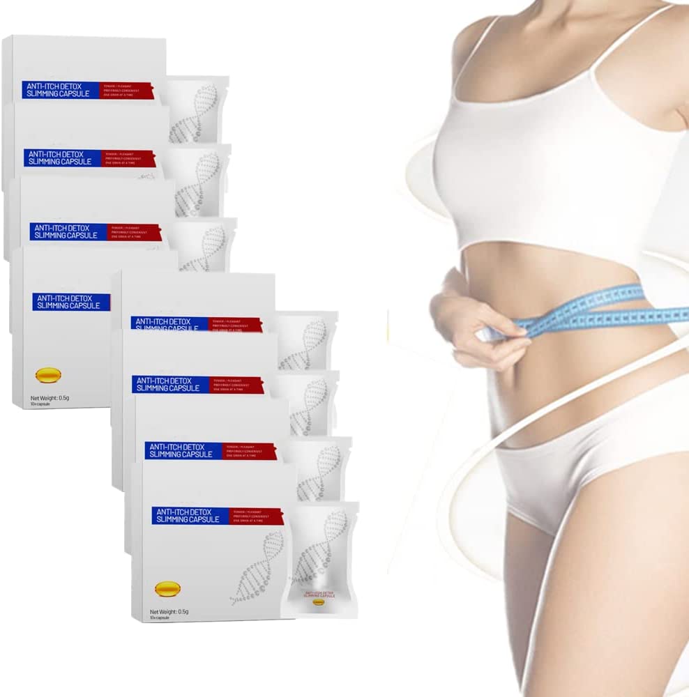 Kudias Soothe&Slim Anti-Itch Detox Slimming Capsule, Anniecare Instant Anti-Itch Detox Slimming Product (8 Box)