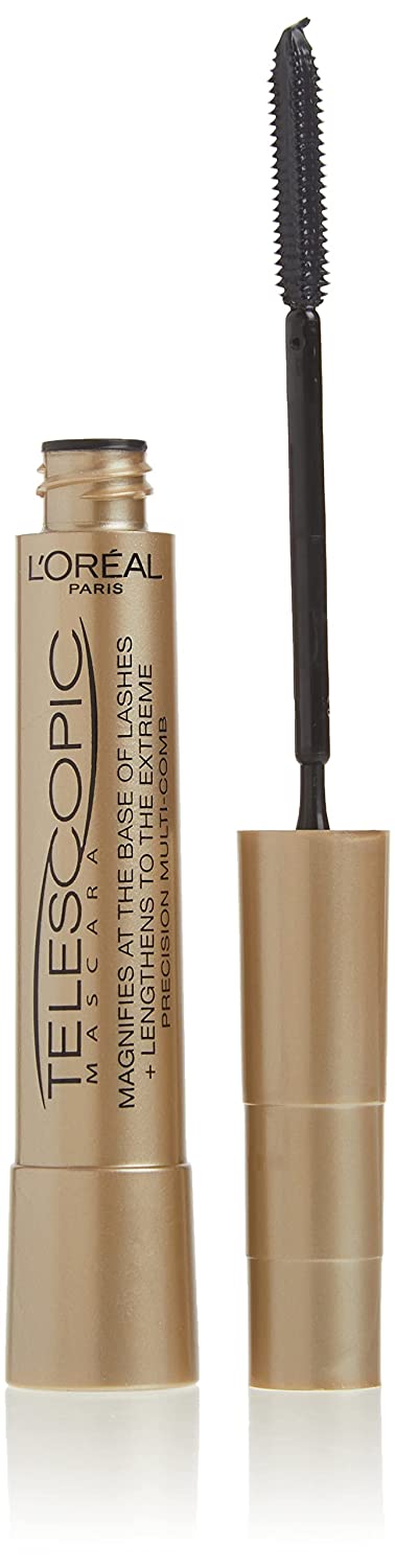 L'Oreal Paris Makeup Telescopic Original Lengthening Mascara, Blackest Black, 0.27 Fl Oz (1 Count)