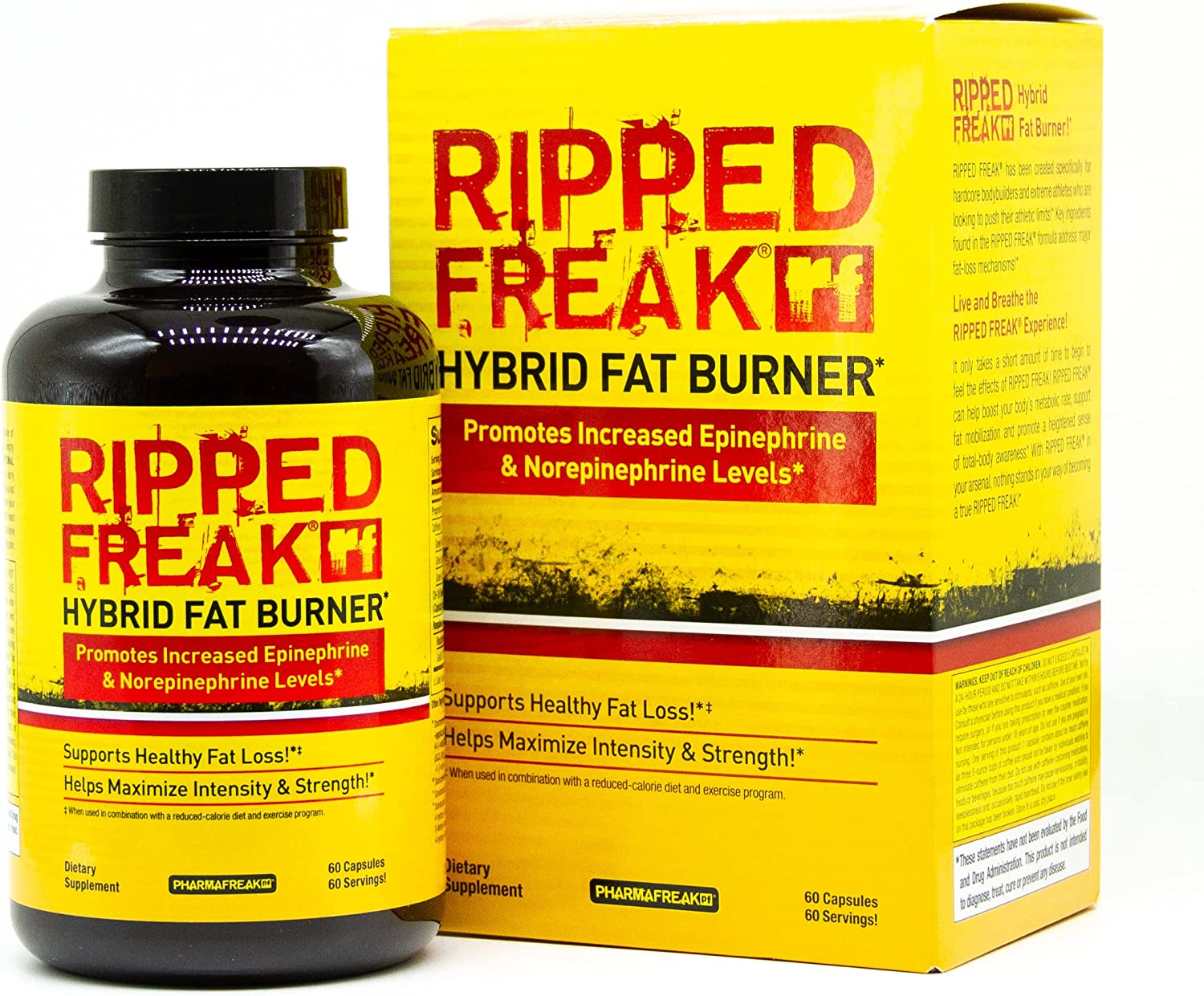 Pharmafreak Ripped Freak 60ct - USA - Hybrid Fat Burner