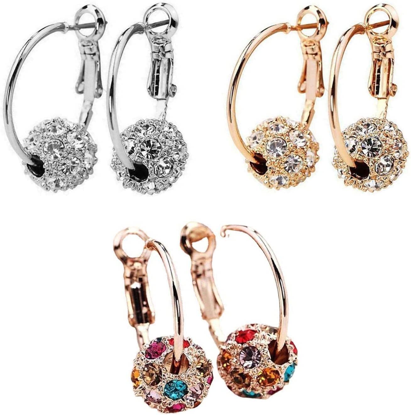 Magnetic Therapy Weight Loss Earrings,Earacupressure Magnetherapy Detoxi Earrings,Piercing Lymph Drainage Earrings,Slim Ear Studs Patch,Health Jewelry for Women Men Weight Loss (Mixed 3pairs)