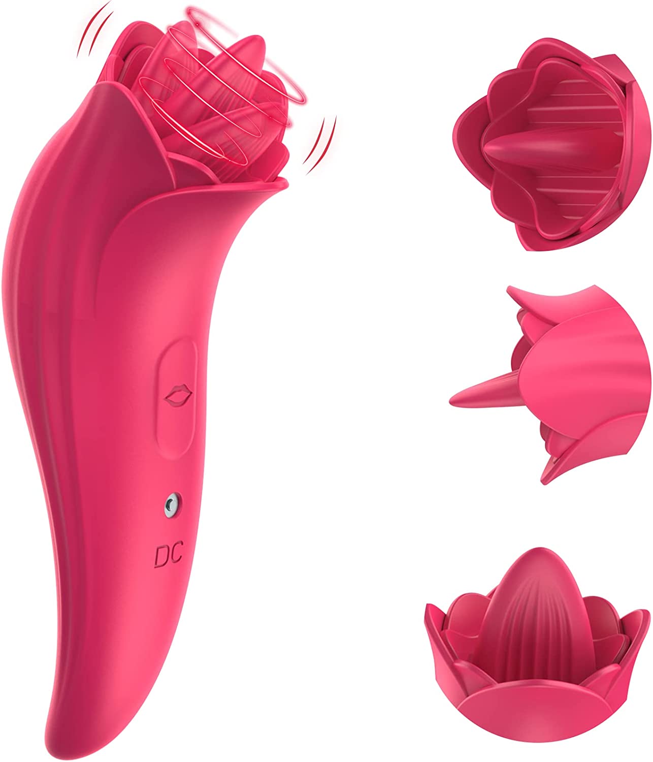 Rose Toy for Woman Sex Toys G Spot Vibrator, Apikware Tongue Licking Sucking Suction Vibrator Adult Sensory Toys Dildo Adult Sex Toys for Men Women Clit Stimulation