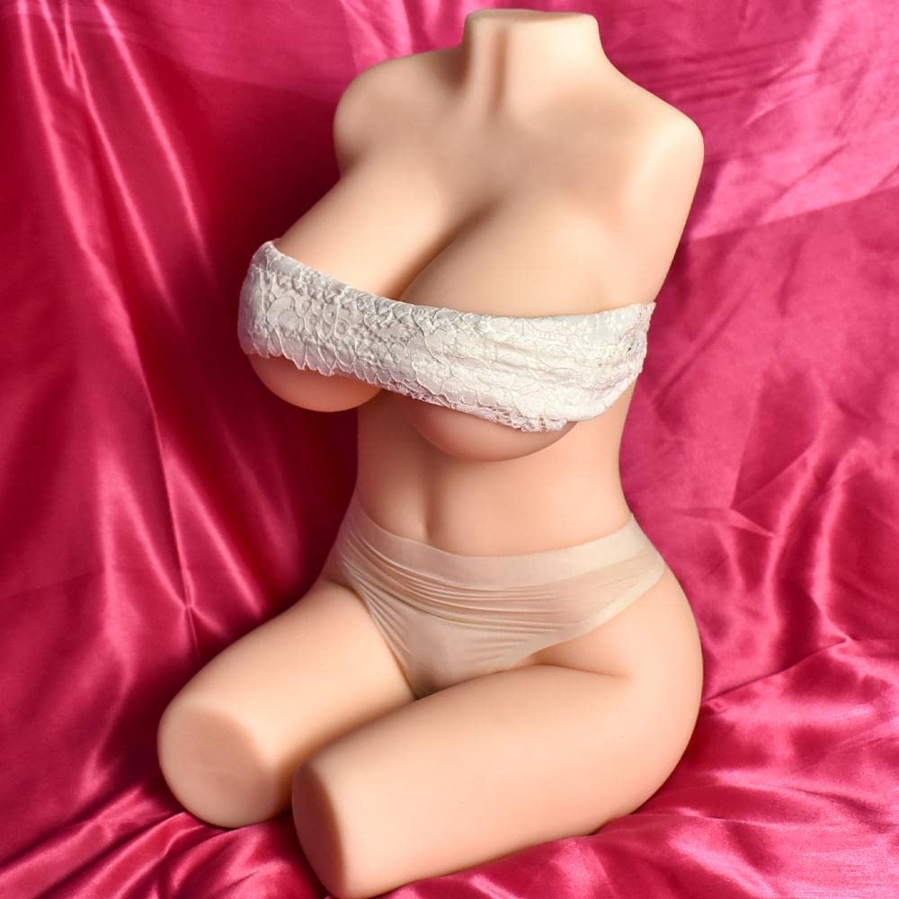 Sex Doll Male Masturbator Pocket Pussy Men's Likelife Dolls with Big Boobs Vaginal Butt Realistic Torso Stroker Sex Toys for Man Pleasure Masturbation(17 LB,20×8.2×4.5 in)