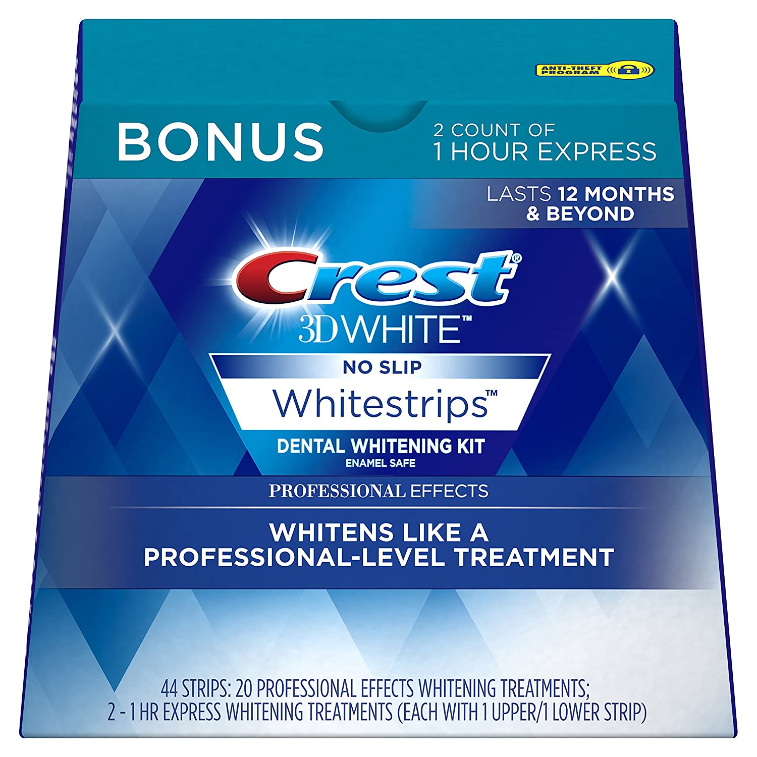 Crest 3D Whitestrips, Professional Effects, Teeth Whitening Strip Kit, 44 Strips (22 Count Pack)